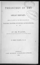 Waagen 1854, III, title.